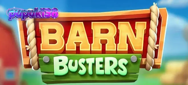 Tampilan visual slot Barn Busters dengan karakter domba dan lumbung